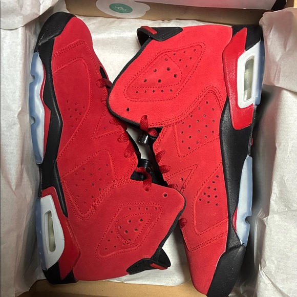 Jordan Red and Black Sneakers - Picture 1 of 3